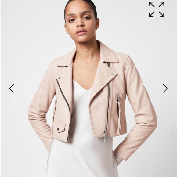 All Saints Jackets & Blazers - All saints Elora Jacket in Pale Pink Size 4